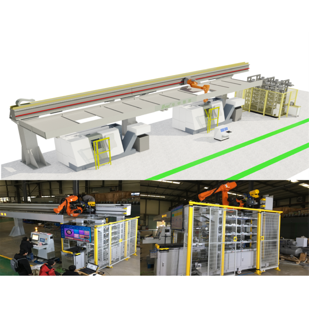 數控機床機加生產線機器人上下料系統集成